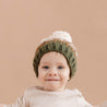 Nell Stripe Hat, Walnut & Olive: M; 2-5yrs