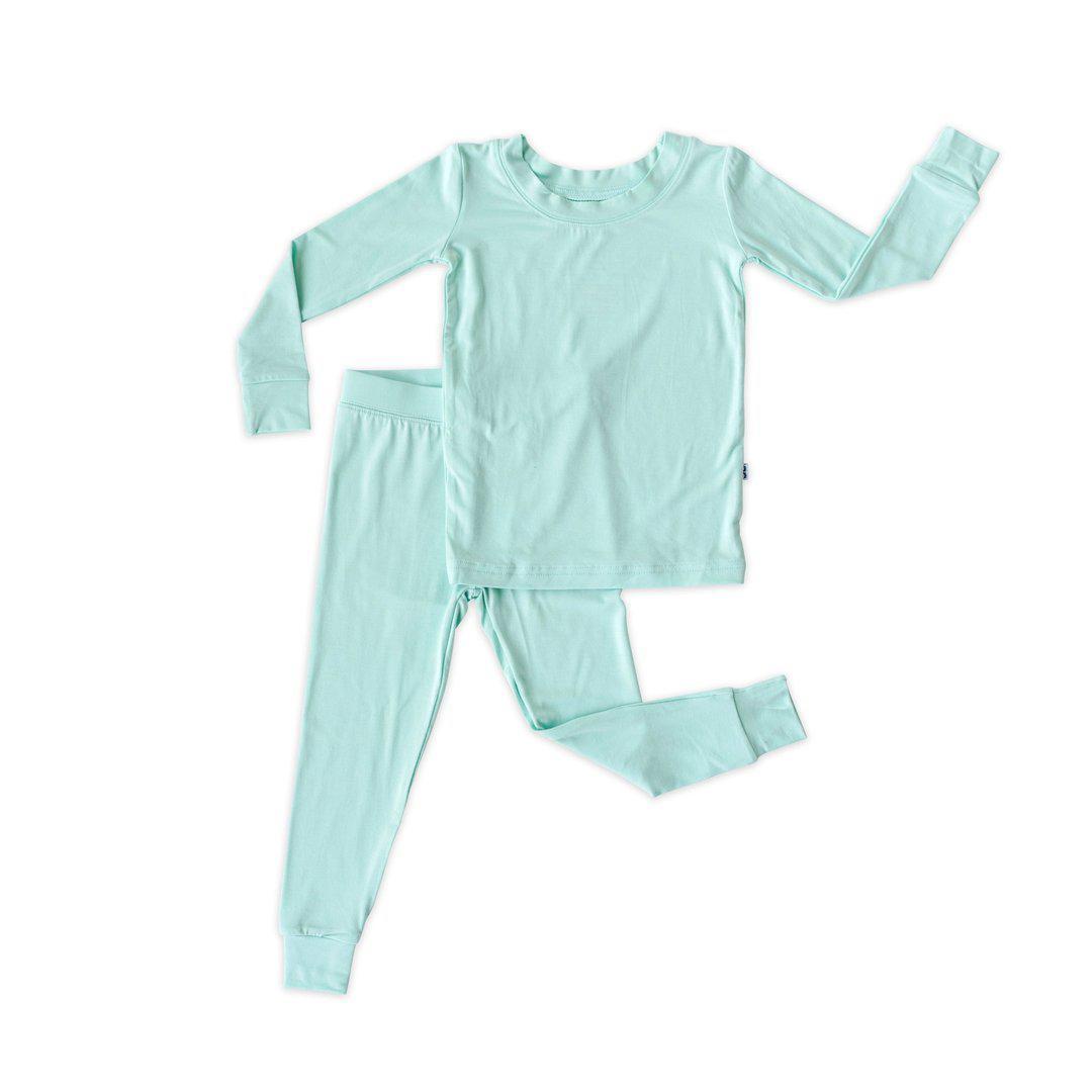 Aquamarine - Two Piece Bamboo Pajama Set – Little Barn Baby