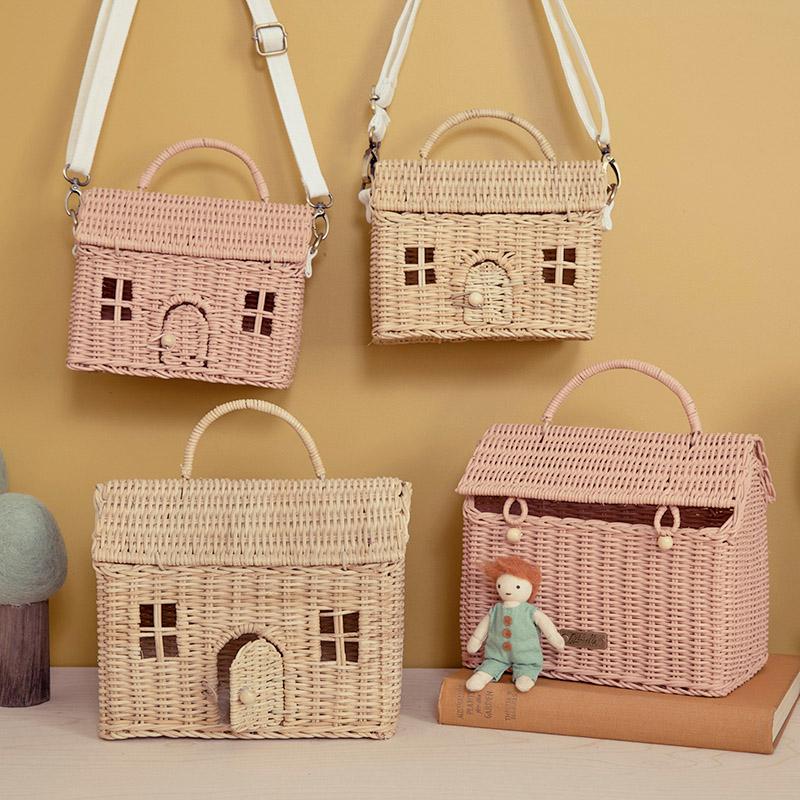 新品　olliella casa clutch straw かごバッグ　オリエラ Rattan Casa Bag – Little Barn Baby