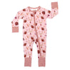 Football Game Day Girls Bamboo Convertible Baby Pajamas