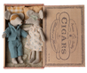 Mum & Dad Mice in Cigar Box