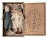 Grandpa & Grandma Mice in Cigarbox