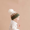 Nell Stripe Hat, Walnut & Olive: M; 2-5yrs