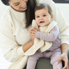 Reversible Bib + Burp Set Linen
