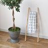 Extra Soft Stretchy Knit Swaddle Blanket: French Gingham