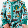 Baby Bamboo Pajamas - Bamboo Sleeper - Woody Woodland