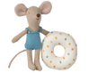 Beach mouse with float, Little sister - Multi dot
