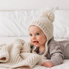Natural Garter Stitch Knit Bonnet Baby & Kids