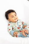 Football Game Day Sports Boys Bamboo Convertible Baby Pajamas