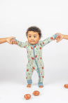 Football Game Day Sports Boys Bamboo Convertible Baby Pajamas