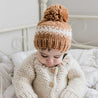 Rebel Pecan Knit Beanie Hat : S (0-6 months)