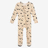 Spooky Bats Footie Ruffled Zippered One Piece