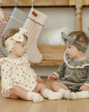 VELOUR BOW HEADBAND || FOREST