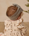 VELOUR BOW HEADBAND || FOREST