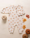 RELAXED FLEECE JUMPSUIT || SMILEY PUMPKINS