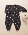 RELAXED FLEECE JUMPSUIT || CROSSBONES