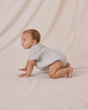RELAXED BUBBLE ROMPER || SKY