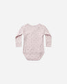 SIDE SNAP BODYSUIT || LILAC DITSY