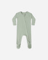 BAMBOO ZIP FOOTIE || FERN
