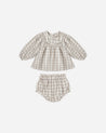 MIA TOP + BLOOMER SET || BLUE PLAID