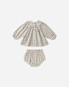 MIA TOP + BLOOMER SET || BLUE PLAID