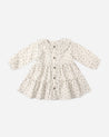 RUFFLE COLLAR BUTTON DRESS || BLUEBELL
