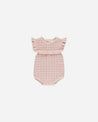 POINTELLE RUFFLE ROMPER || BUBBLEGUM