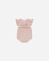 POINTELLE RUFFLE ROMPER || BUBBLEGUM