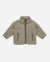 SHEARLING ZIP JACKET || OLIVE