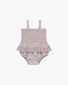 SMOCKED SKIRTED ROMPER || LAVENDER