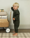 RELAXED WOVEN JUMPSUIT || EVERGREEN