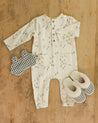 LONG SLEEVE WOVEN JUMPSUIT || WOODS