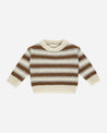 ASPEN SWEATER || SADDLE STRIPE
