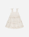 RUFFLE SWING DRESS | SUMMER STRIPE