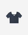 SCALLOP TEE || NAVY