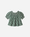 ADA BLOUSE || GREEN DITSY