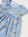 Denim Duck Dress with Bloomer & Headband Set