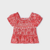 Bandana Printed Smocked Top