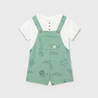 Henley T-Shirt & Safari Overalls Set