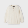 Cream Linen Cotton Sweater