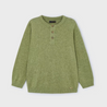 Green Linen Cotton Sweater