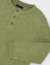 Green Linen Cotton Sweater
