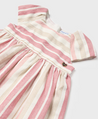 Pink Striped Linen Dress