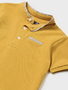 Yellow Striped Collared Henley T-Shirt