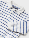Collard Striped Sweatshirt