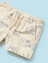 Cream Bear Shorts with Reversible Hat