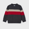 Dark Striped Ribbed Sweater