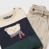 Winter Polar Bear Sweater Outfit Set