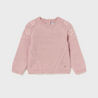 Blush Embroidered Flowers Sweater