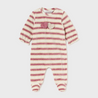 Striped Rose Hearts Onesie